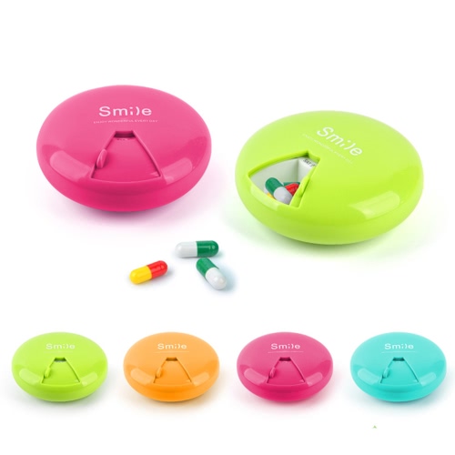 

Путешествия Еженедельно 7 отсеками Pill Box медицины Tablet Holder Организатор Диспенсер Case Портативный Вращающийся