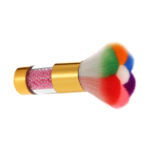

Colorful Nylon Hair Nail Art Dust Remover Brush Nail Dust Brush For Acrylic & UV Nail Gel Brush Rhinestones Makeup Blush Brush Too