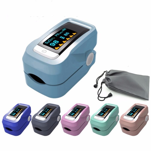 

Alarm Digital Oximeter Blood Oxygen Sensor Fingertip Pulse Heart Rate Monitor Meter OLED Display SpO2 Auto Power off Instant Read