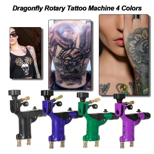 

Dragonfly Rotary Tattoo Machine 4 Colors Tattoo Motor Shader & Liner Tattoo Machine Tattoo Body Art Purple
