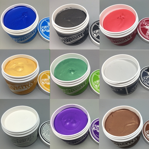 

Профессиональный долговечный воск для волос Серебряный серый Многоцветный одноразовый крем-краситель