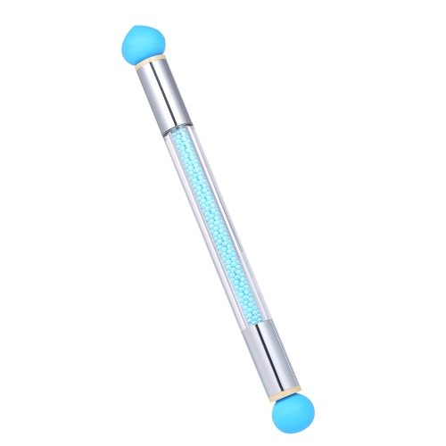 

Double Head Silicone Nail Art Pen Dual Nail Art Brush Dotting Shaping Painting Pen Acrylic Nail Powder Brush Manicure Tool Blue