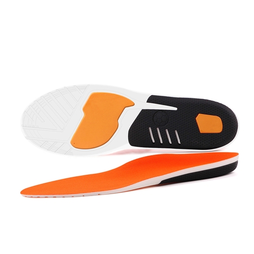 1 Pair PU Insole Shock Absorbing Anti-slip Massage Insole