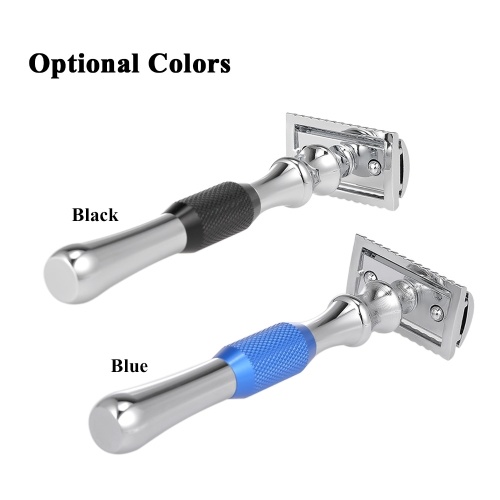 

Double Edge Safety Razor Stainless Steel Manual Shaving Razor Long Handle Traditional Razor