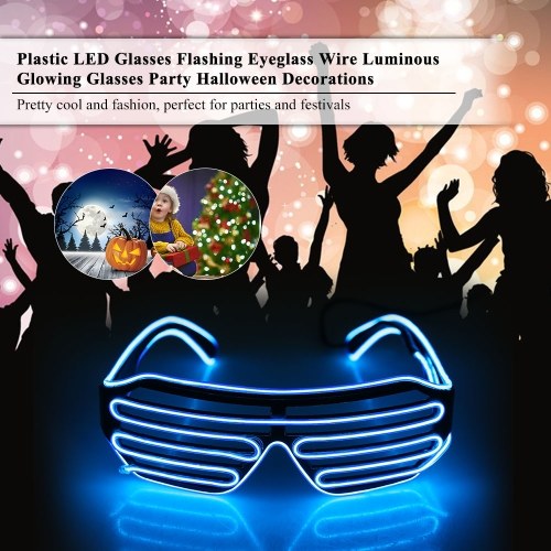 Plastic LED Glasses Flashing Eyeglass