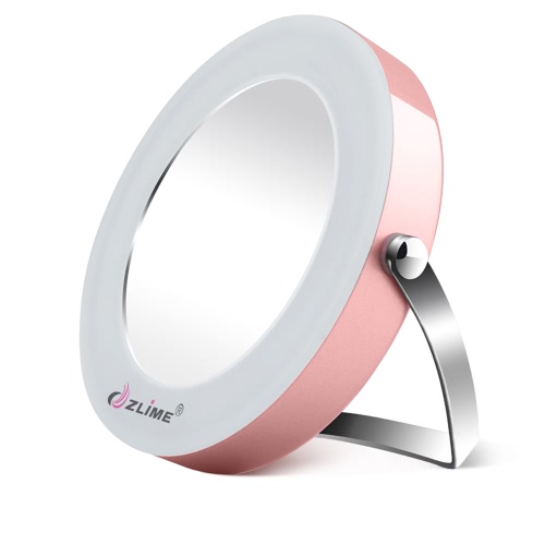 

ZLIME 360 Rotatable Circle 3x Magnifying LED Lighted Makeup Mirror