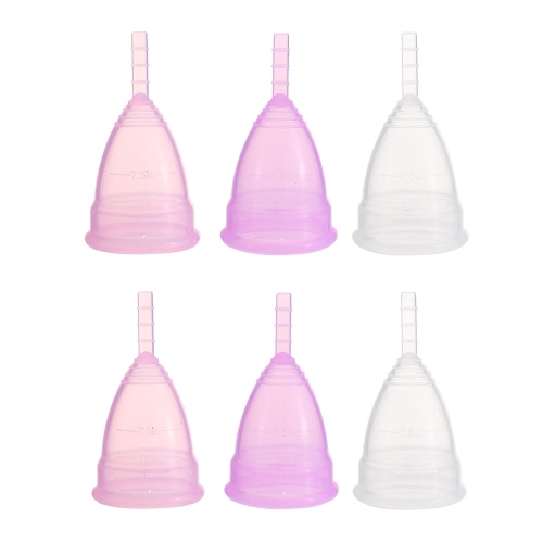 

Reusable Silicone Menstrual Cup Period Soft Medical Cups Small Large Size Optional