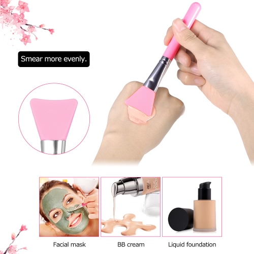 

1Pcs Silicone Makeup Brush Facial Mask Foundation Brush Cosmetic Brush Make Up Tool Optional Color