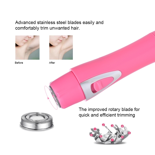 

4 In 1 Hair Trimming Kit Electric Shaver Hair Removal Tool Nose Body Facial Hair Eyebrow Trimmer Hair Remover USB Charge Painless Epilator for Women Black