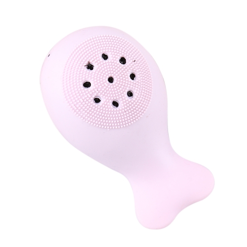 Beauty Facial Brush Care Cleaner Cute Dolphin Face Scrubber in silicone esfoliante Strumento per la pulizia dei pori profonda Spazzole per doccia Baby Pink