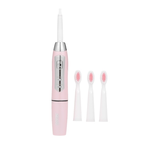 

Seago Sonic Electric Toothbrush Waterproof 2 Brushing Modes Adult Whitening Tooth Brush With 3 Replacements Brush Heads Battery Operated