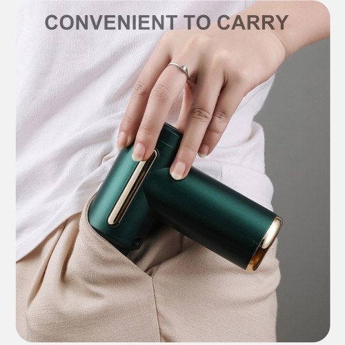 Portable Fascia Massage Gun with 4 Replaceable Massage Heads 6 Vibration Speeds Type-C Charge 
