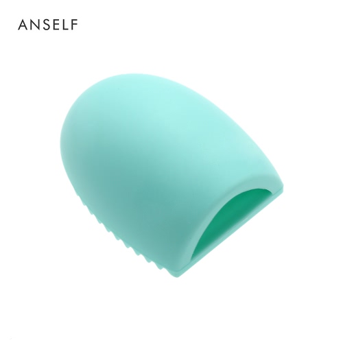 

Finger Glove Make Up Brush Washing Silica Gel Cleaner Scrubber Board for Cosmetic Brush Cleaning Mat Rose Red