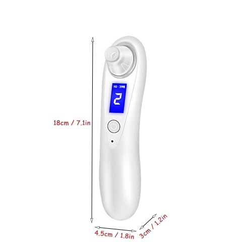 

Portable Blackhead Remover USB Rechargeable Blackhead Vacuum Suction Remover Electric Skin Cleanser Blackhead Extractor Tool Skin Pore Cleaner With 4 Replaceable Suction Heads