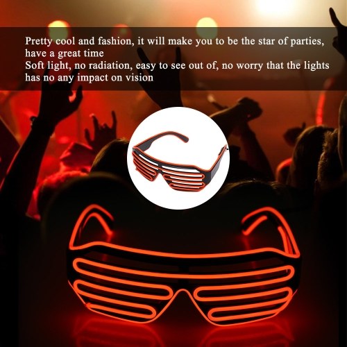 Plastic LED Glasses Flashing Eyeglass
