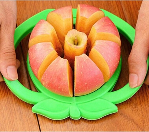 Stainless Steel Corer Slicer Fruit Cutter Fruit Divider Kitchen Accessories Easy Cut Fruit Knife For Apple Pear Red Green