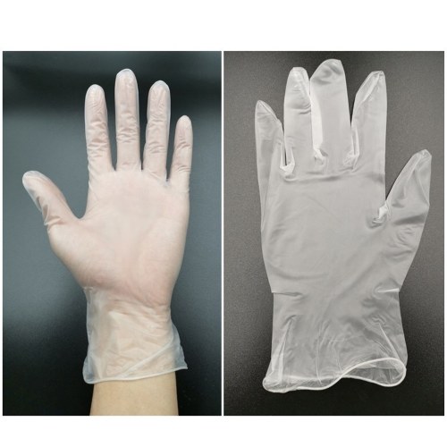 

100Pcs Disposable PVC Gloves Food-grade Transparent Protective Gloves Kitchen Baking Sloves