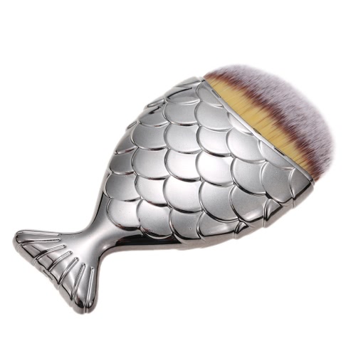 

Mermaid Tail Shape Foundation Blusher Face Powder Makeup Brush