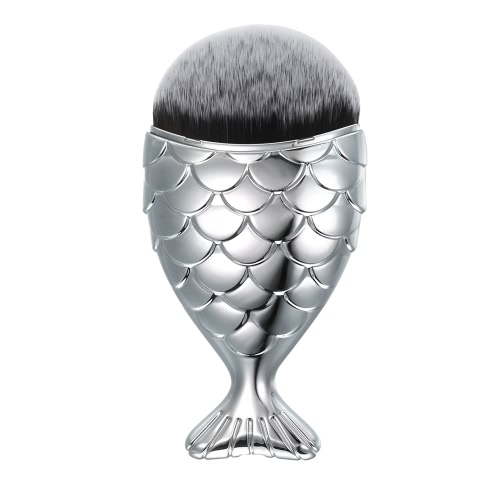 

Fishtail Shape Powder Foundation Blush Nylon Makeup Brush