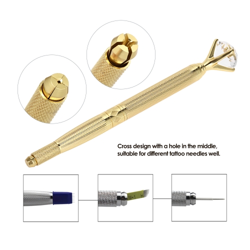 

1pc Eyebrow Tattoo Pen Permanent Makeup Manual Eyebrow Microblading Pencil Aluminum Alloy