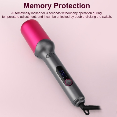 

Auto Hair Curler Automatic Curling Iron with 16 Temperature Settings LED Display Portable Ceramic Barrel Hair Curling Wand for Hair Styling