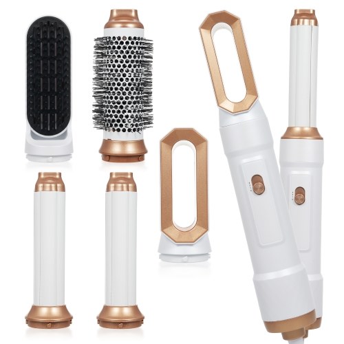 

5-in-1 Hot Air Comb Home Use Straight Hair Curly Hair Blow Dryer Comb Multi-function Hair Styling Tool