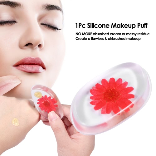 

1Pc Silicone Gel Makeup Blender Silicone Makeup Sponge Gel Cosmetic Powder Puff Washable Sunflower Makeup Tools