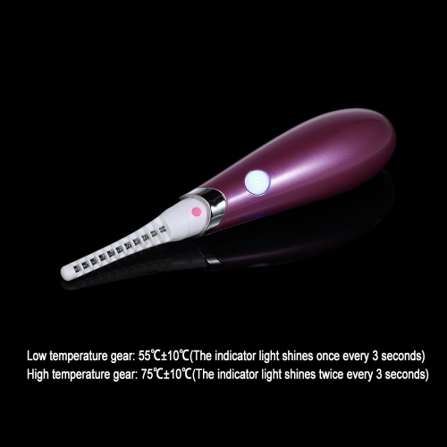 

Electric Heated Eyelash Curler Long Eyelash Curling Pen with Brush Portable Eye Beauty Curler Eye Makeup Tool