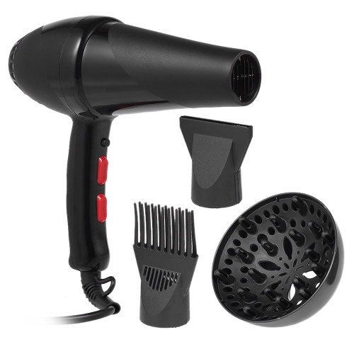 

Pro Hair Dryer Hair Blow with Nozzle & Finger Diffuser for Hair Styling Salon Home Use Hairdressing Tools 2300W EU Plug