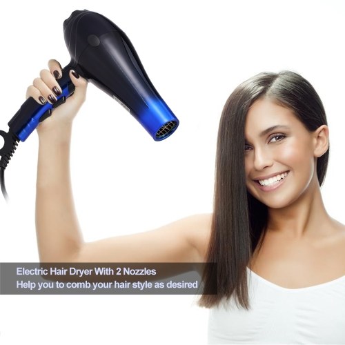 

Electric Hair Dryer Styling Tools Professional Blow Dryer With 2 Nozzles