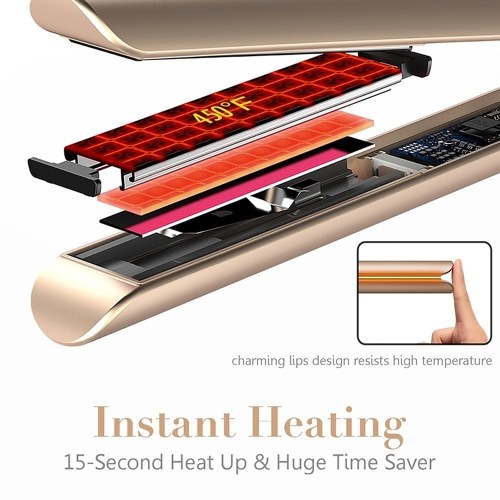 

2 in 1 Iron Electric Splint Hair Straightener Pro Salon Hair-waving Machine