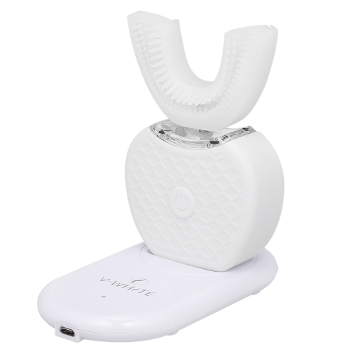 

V-WHITE Automatic Electric Toothbrush Cold Light Whitening Full Automatic Electric Toothbrush 360°Brushing Wireless Charging with