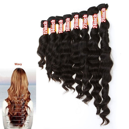 Capelli ondulati capelli Remy Vergine brasiliano 12〞