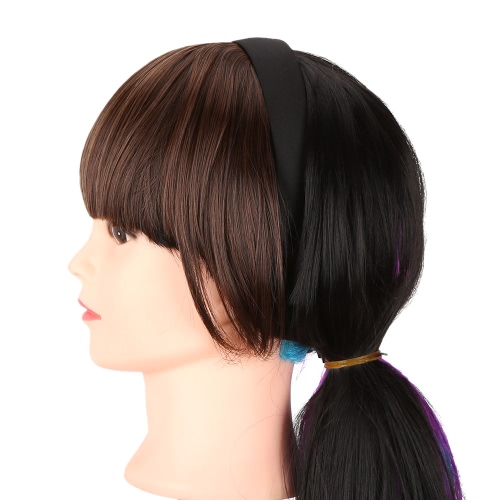 

Fashion Girls Hair Clasp Clip on Front Neat Bang Fringe Hair Extension