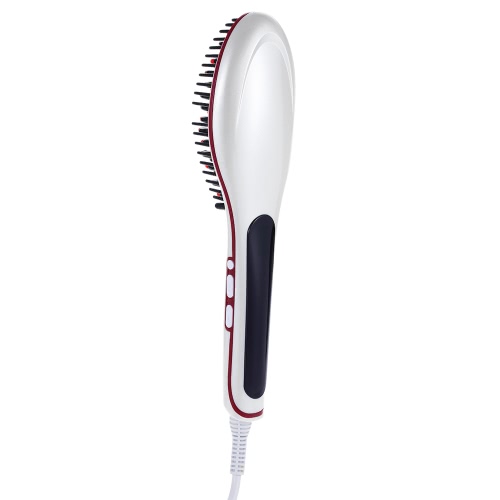 2015 Vente chaude Peigne à Lisseur pour les cheveux droits/Fers à défriser professionnel automatique avec écran LCD électrique Fer Brush