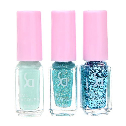 

Magic Three-color Gradient Nail Polish Set Environmental Health Candy Colors Nontoxic