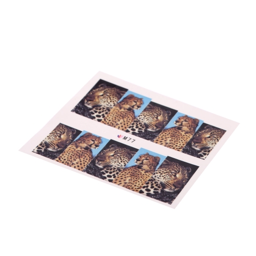 

Delicate Tiger Snakeskin Colorful Sexy Leopard Pattern Water Decals Transfer Stickers on Nails Nail Art Fingernails
