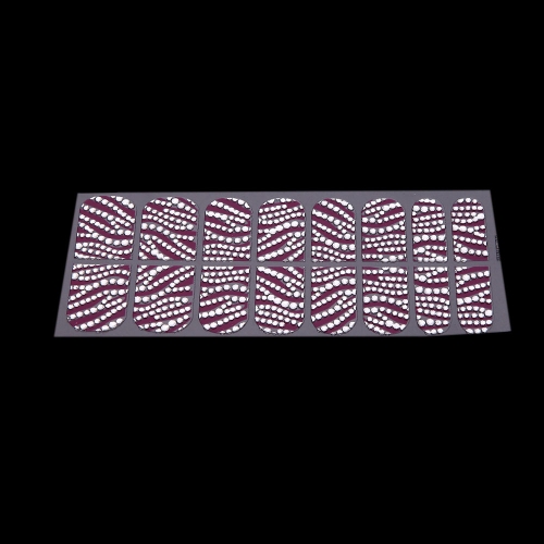 

16pcs/pack Nail Art Stickers Decal Transparent Girl DIY 3D Design Rhinestone Eco-friendly