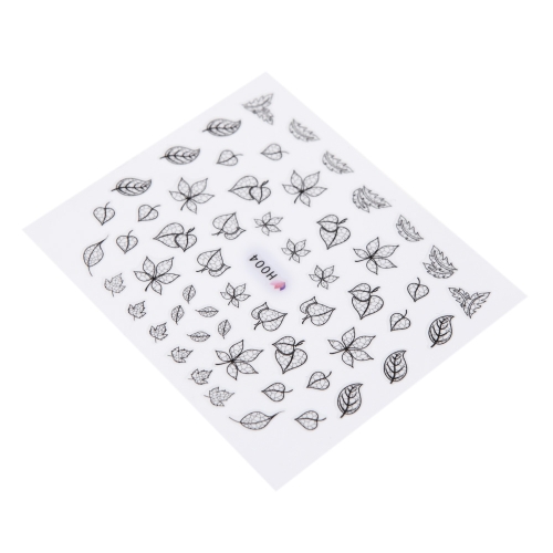

3D Black Lace Flower Design Nail Art Stickers Decals for Nail Tips Decoration Tool