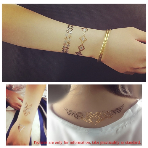 

Fashion Temporary Tattoo Necklace Choker Bracelet Henna Jewelry Inspired Flash Tattoos Sticker Fake Body Art