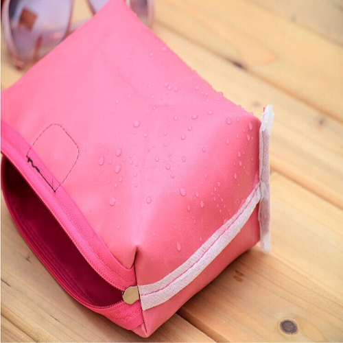 

Women's Folding Cosmetic Bag Large Capacity Case Candy Color Nylon Makeup Case