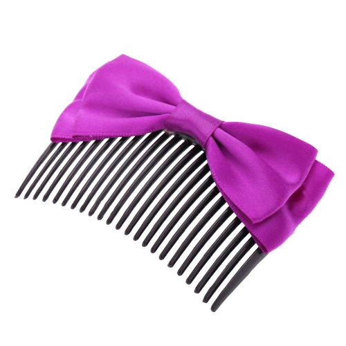 

Handmade Ribbon Bow Inserted Hair Comb Hair Accessory