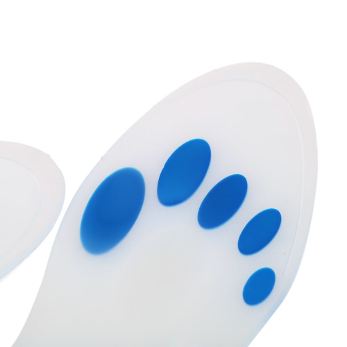 

1 Pair Soft Silica Gel Insoles Cushion Anti-slip Sneaker Leather Shoe Pads Feet Care Protector