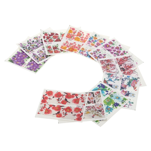 

Water Transfer Printing Beauty Flowers Design Stylish Nail Art Sticker Decal Stickers on Nails