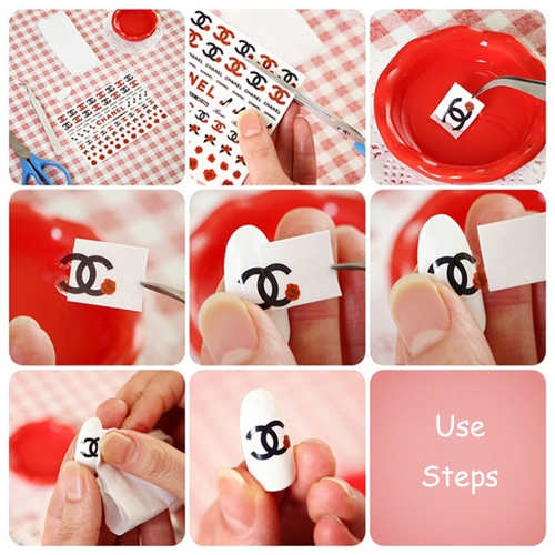 

Water Transfer Printing Beauty Flowers Design Stylish Nail Art Sticker Decal Stickers on Nails