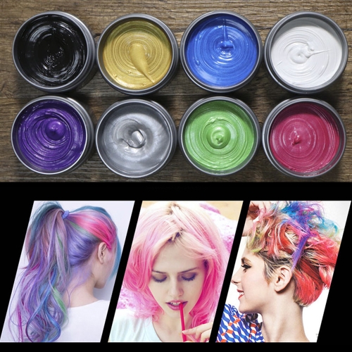 

Disposable Pomades One-Time Hairstyle Styling Modeling Coloring Wax Hair Dye Mud for Women Men