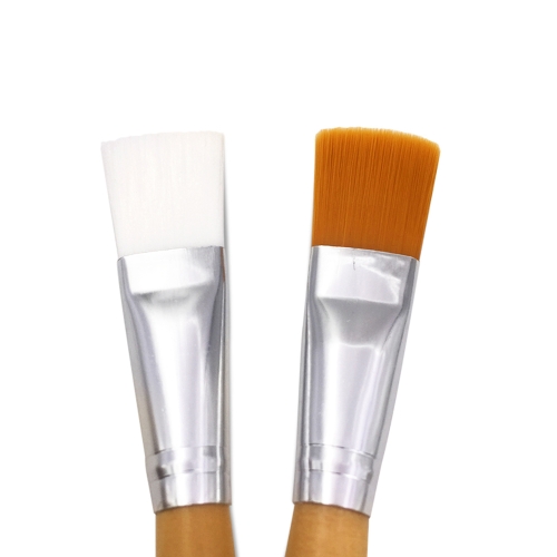 

1pc Лицевая маска Кисть Деревянная ручка Soft Fiber Hair Foundation Кисть Косметический инструмент красоты