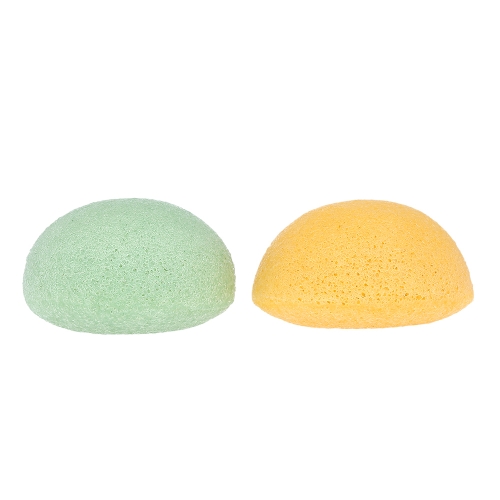 

2pcs / pack Очищающий уход для лица Konjac Sponge Face для мытья рук Натуральная отшелушивающая глубокая очистка пор