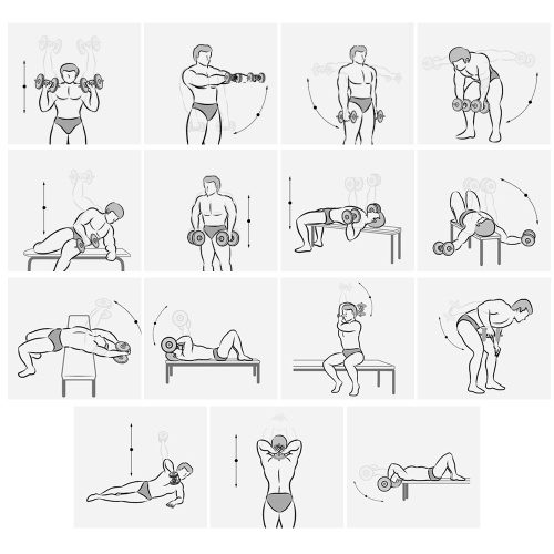

2 In 1 Dumbbell Barbell Set Dumbbell with Connecting Tube for Home Exercises Gym