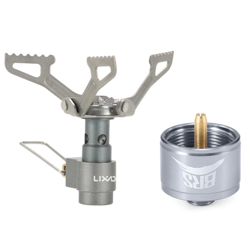 Lixada Titanium Alloy Gas Stove+Gas Tank Adapter